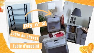 Comment transformer meuble de chaussures en table dappoint ou de chevet  diy [upl. by Anjanette]