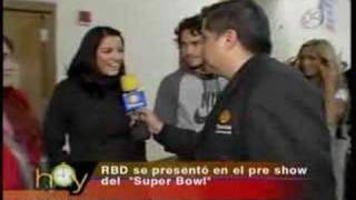 RBD se presento en pre show Super Bowl HOY1N [upl. by Nothgiel324]