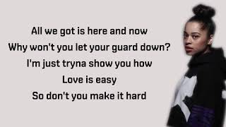 Ella Mai – Easy Audio – Lyrics [upl. by Eatnohs]