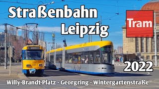 Straßenbahn Leipzig  Tram Leipzig  LVB 2022 [upl. by Hughes]