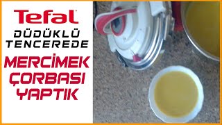 Tefal düdüklü tencere kullanımı mercimek çorbası l düdüklü tencerede mercimek çorbası yaptık [upl. by Norton]