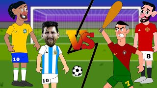 Penalty Challenge ⚽🔥 Ronaldo Vs MessiRonaldinhoBruno fernandezLewandowski [upl. by Alaunnoif140]