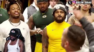 CHIEFS FAN REACTS TO Green Bay Packers Post Game Locker Room Celebration [upl. by Silin]