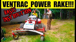 Grading with Ventrac Power Rake Special Guests Visit Us [upl. by Mikel378]