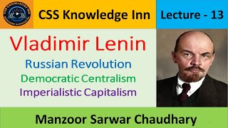 Lenin  Russian Revolution  Democratic Centralism  Imperialistic Capitalism [upl. by Eelarol]