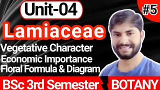 Lec05Family LamiaceaeUnit 4Identification of Angiospermic Family 23rd Sem Botany BSc [upl. by Sokram388]