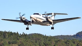 Sundt Air Beech B200 Super King Air  Start up and takeoff  Stord airport April 2022 [upl. by Hereld20]