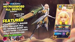 NEW Script Skin Beatrix PRIME No Password  Effect amp Voice  New Patch Mobile Legends [upl. by Bertelli]