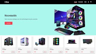 🛍️Comment créer un Site Web Ecommerce🛒  HTML amp CSS [upl. by Neram]