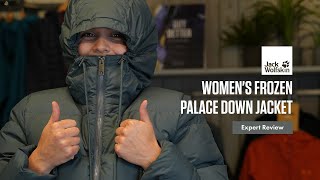 Jack Wolfskin Frozen Palace Down Jacket  Womens Expert Review 2023 [upl. by Bovill]