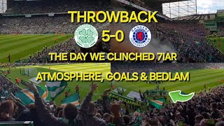 THROWBACK SPECIAL  CELTIC 50 RANGERS  ATMOSPHERE GOALS amp CELEBRATIONS [upl. by Ariait]