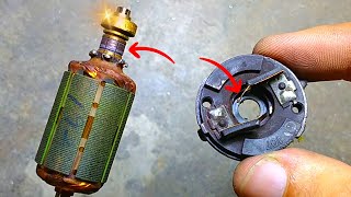 How to Repair 12v DC Motor How to Repair 12v DC Motor Commutator amp Carbon Brushes Slow Speed Fix [upl. by Cower882]