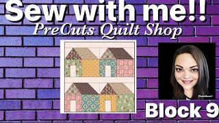 Sew with me Block of the Month  Precuts Quilt Box  Block 9  September 2024 [upl. by Atiluap]