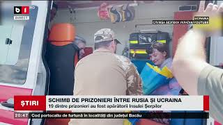 SCHIMB DE PRIZONIERI ÎNTRE RUSIA ȘI UCRAINA Știri B1TV1 iunie 2024 [upl. by Renrag]