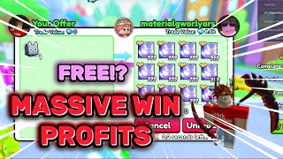 Trading Montage 16  🔥MASSIVE WIN PROFITS💸FREE PETS  Pet Simulator 99  Roblox [upl. by Virendra]