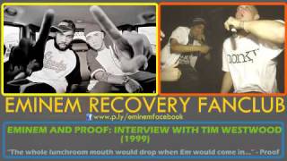 Eminem amp Proof  Tim Westwood Interview  2000  Rare [upl. by Imoian334]