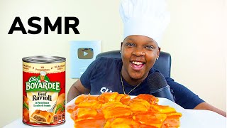 ASMR • FAVORITE CHILDHOOD MEAL  BEEF RAVIOLI • MUKBANG❗️ [upl. by Obocaj]