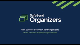 Firm Success Secrets Client Organizers  SafeSend Organizers  SafeSend [upl. by Saenihp]