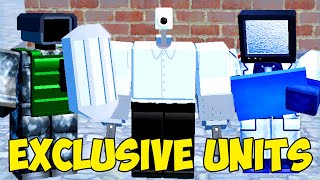 Only Using Exclusive Units In Roblox Toilet Tower Defense [upl. by Chader]