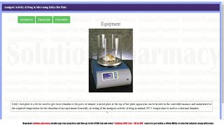 Eddys Hot Plate Analgesiometer  Analgesic Activity by Eddys Hot Plate Analgesiometer  हिंदी में [upl. by Ltsyrk]