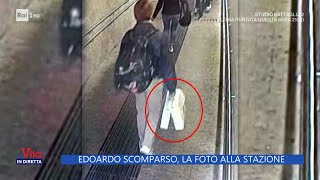 Edoardo Galli scomparso le foto alla stazione  La Vita in Diretta 28032024 [upl. by Eckardt]