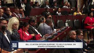 BILL CLINTON OFFERS SUPPORT TO HELP GUYANA DR SHAPE A STRONGER REGION [upl. by Jennilee963]