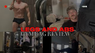 KNKG GYM BAG REVIEW  LEG AND ABS DAY [upl. by Zuleika807]