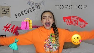 Back To School Clothing Haul 2017 Forever21 Topshop Sephora and more  Valeria Arguelles [upl. by Euhc]