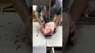 Aus Frz Beef Knuckle Meat Cutting Skills Exporterman Machineshorts [upl. by Julienne]