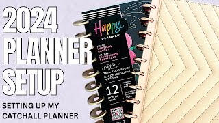 Setting Up My 2024 Catchall Planner  Classic Happy Planner Setup [upl. by Thornie]