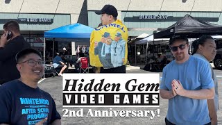 Hidden Gem Video Games 2 year Party  Top Video Game Store in California [upl. by Neehahs587]