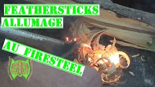 FEATHERSTICKS avec FIRESTEEL  Défi Bushcraft n°1 JulienTAIX [upl. by Jordain]