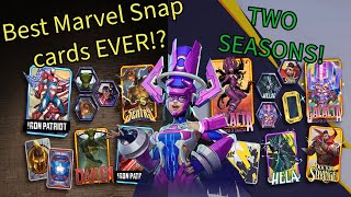 Marvel Rivals in Marvel Snap Ranking TWO FULL SEASONS and some of the best Designs EVER [upl. by Ytirev]