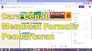 Cara Cepat Membuat Formulir Pendaftaran [upl. by Jethro]