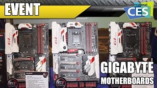 Gigabyte Motherboards Thunderbolt 3 and Brix  CES 2016 [upl. by Ritz]