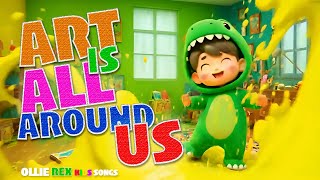 Art is All Around Us 🎨 Fun amp Creative Kids Song About Art [upl. by Akimehs]