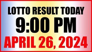 Lotto Result Today 9pm Draw April 26 2024 Swertres Ez2 Pcso [upl. by Hassett]