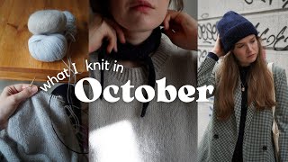 October Vlog  Sophie Scarf Claudia Hat Pattern and Lots of Finished Objects [upl. by Nenerb]