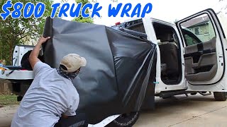 DIY Vinyl Wrap For Your Truck  What To Expect Costs Tips [upl. by Aekim]