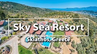 Sky Sea Resort accomodation in Skiathos island Greece Greek summer destination [upl. by Aneetsirk3]