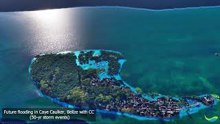 Sea level rise and future flooding in Caye Caulker Belize [upl. by Eiddam]