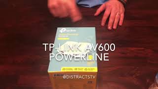 TPLINK AV600 POWERLINE REVIEWUNBOXINGINSTALLATION [upl. by Kylander]