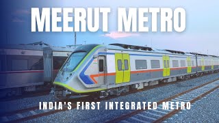 MEERUT METRO INDIAS FIRST INTEGRATED METRO WITH RRTS [upl. by Lipsey]