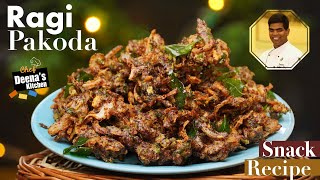 Ragi Pakoda Recipe in Tamil  How to Make Ragi Pakoda  CDK 575  Chef Deenas Kitchen [upl. by Ydnil389]