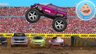 Детские машинки Монстр Трак Учим цвета Развивающий мультик Monster Trucks Learning colors [upl. by Grete]