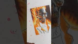 Ghost Rider Sketch Card Resurrection [upl. by Aldrich419]