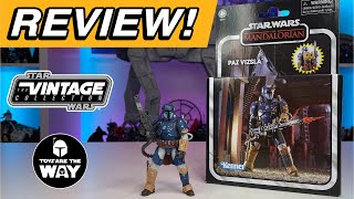 Star Wars The Vintage Collection Paz Vizsla  Deluxe Figure Review [upl. by Nnaj138]