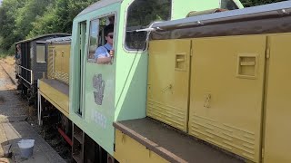 Diesel 9553 pulling a Brake Van into Wirksworth Station [upl. by Katharina871]