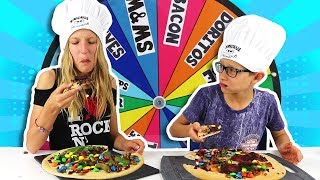 MYSTERY WHEEL OF PIZZA CHALLENGE [upl. by Nnire]