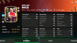 EA FC MOBILE REVIEW DECLAN RICE [upl. by Oiramaj981]